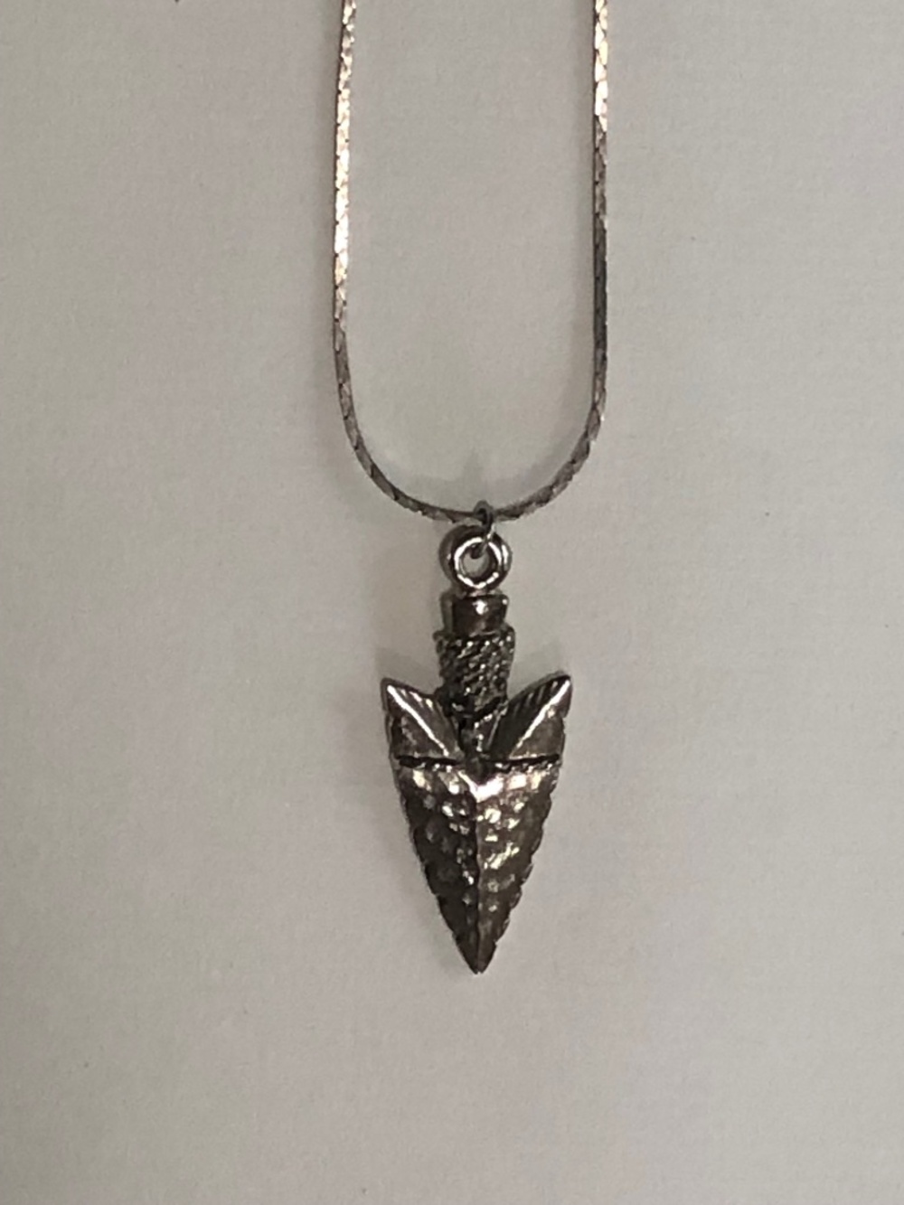 Arrowhead Silver-tone Pendant